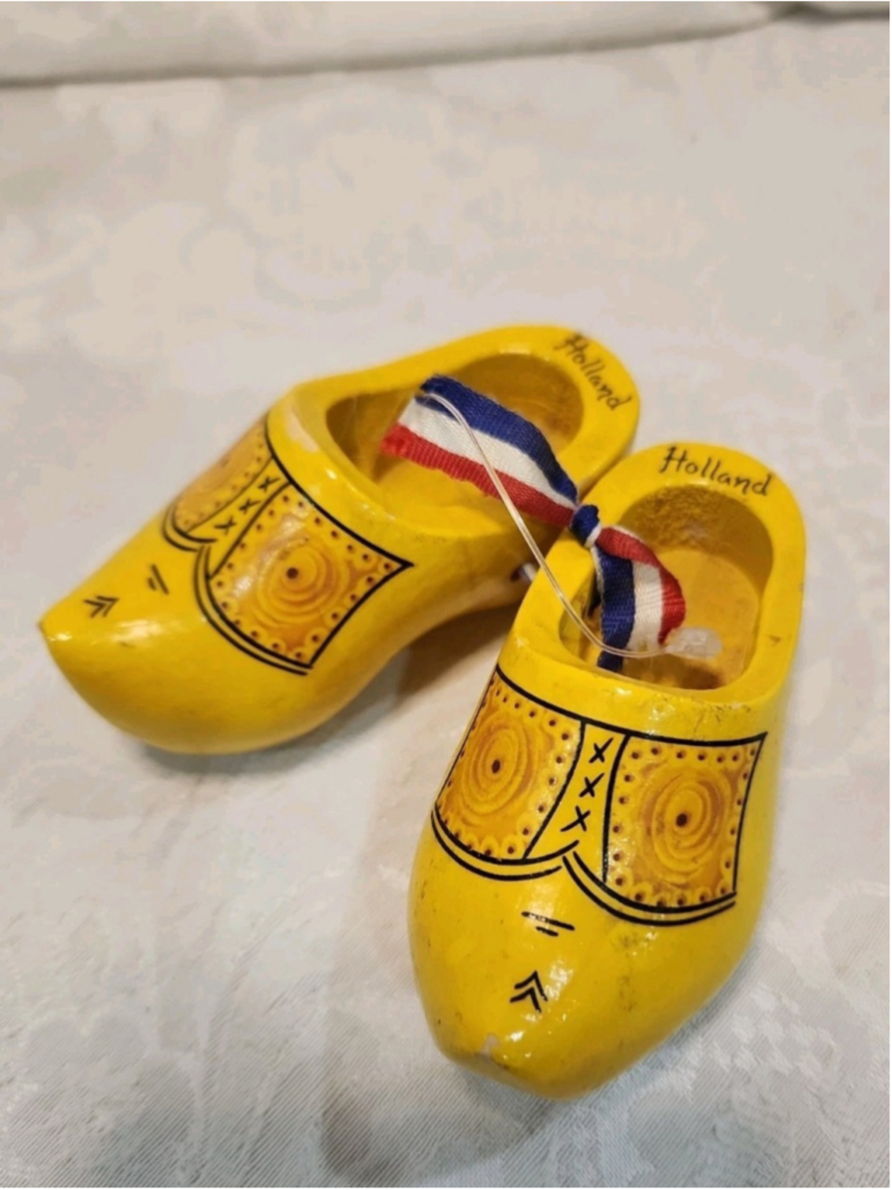 Vintage Mini Wooden Clogs Shoes Souvenir – Amsterdam Holland Hand Painted Pair